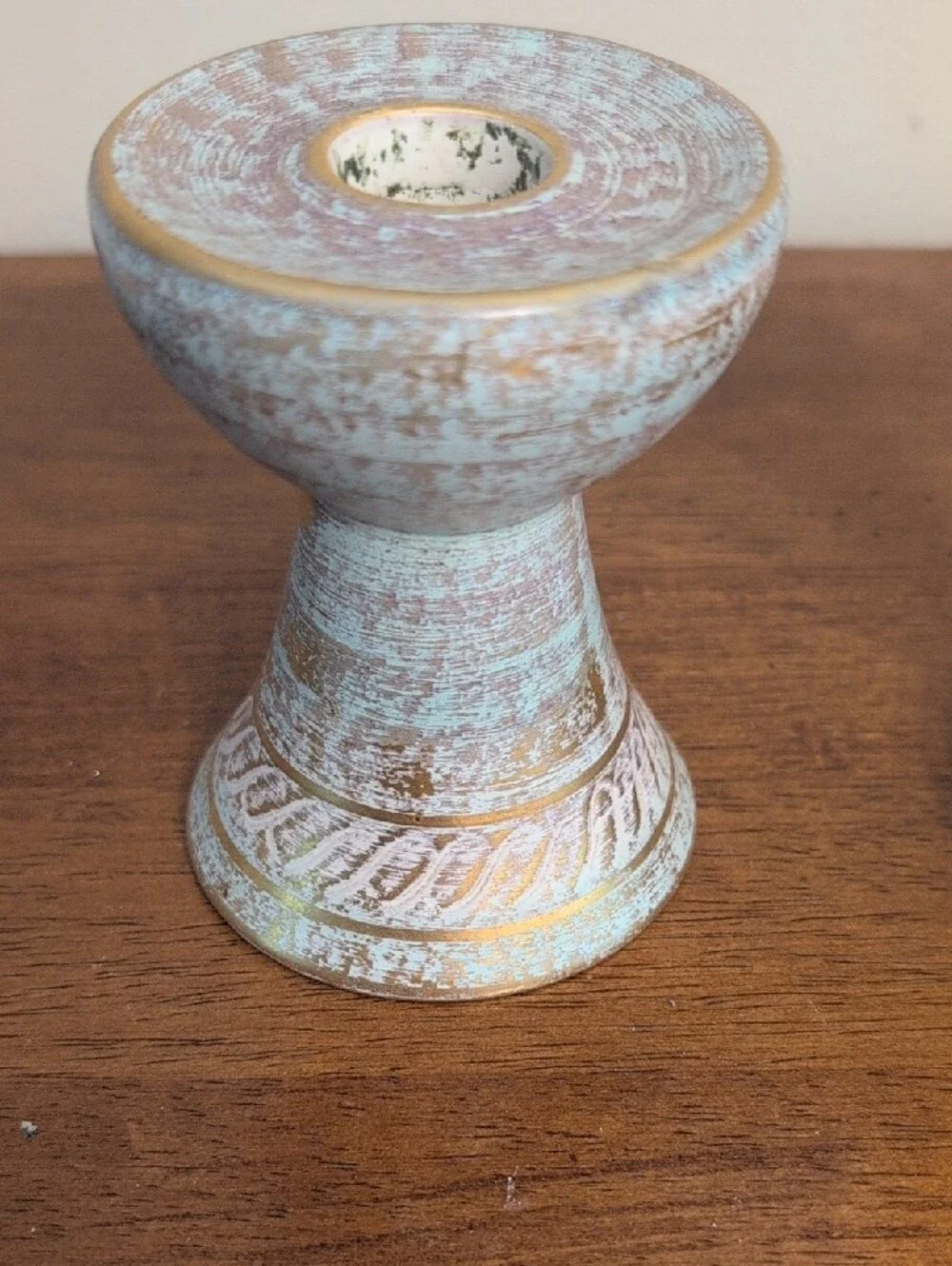 Pair of Stangl Candle Stick Holders #4064 1950's Excellent Condition